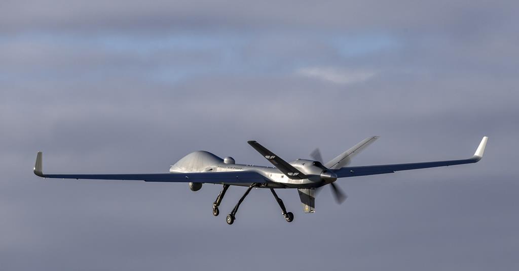Le principal Protector de la RAF effectue son premier vol depuis son domicile de Waddington