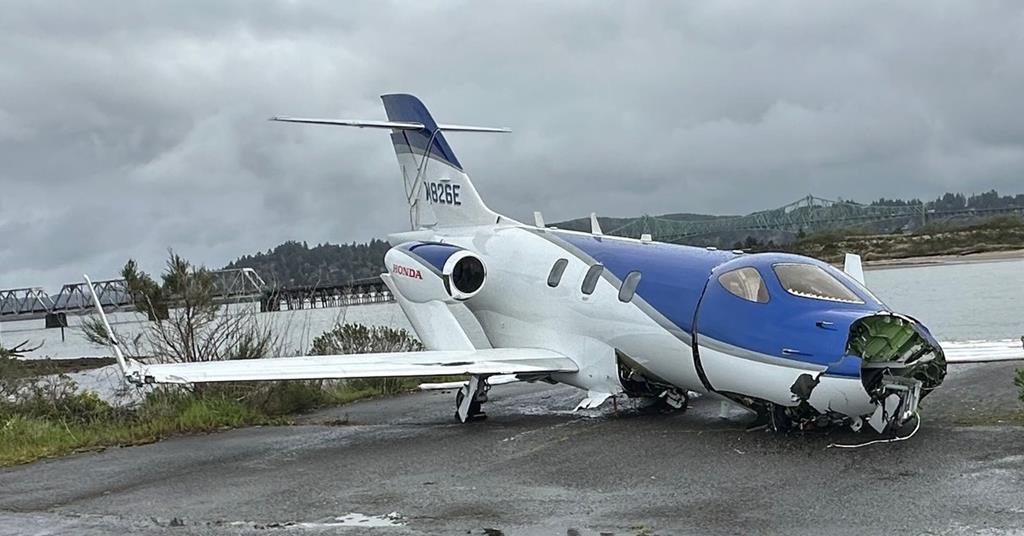 L'Oregon HA-420 Analyse des sondes de dépassement des calculs d'atterrissage


