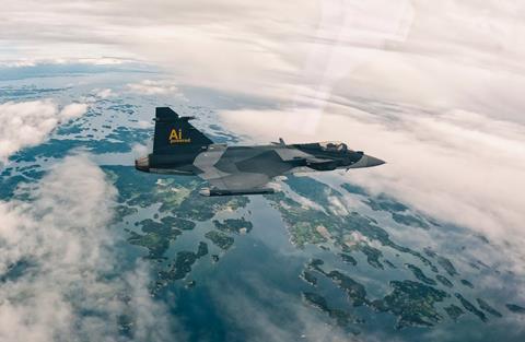 Gripen E volant