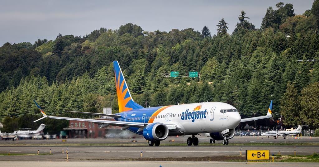 Boeing dépasse les attentes d'Allegiant avec des livraisons en temps opportun max 8