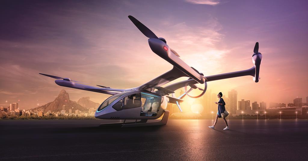 Eve pour tester les moteurs électriques de la version bêta comme les sociétés de taxi aérien américaines révèlent des accords