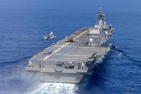 USMC UK F-35B avec kaga