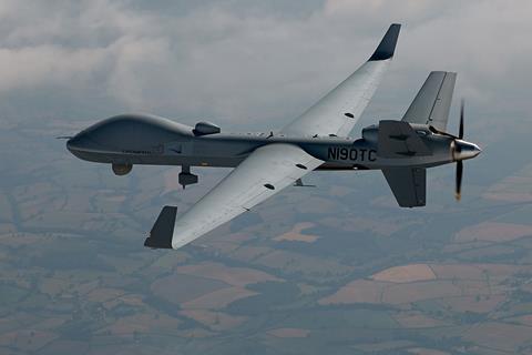 Test MQ-9B pour la Belgique