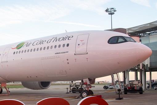 Air Cote D'Ivoire A330-900 Arrivée Marks de la première livraison de Carrier African