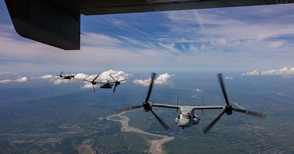 US Marine Corps pour fonder définitivement les Ospreys MV-22 dans le nord de l'Australie pour une formation régionale