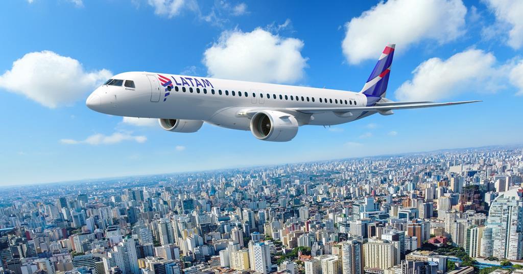 LATAM AIRLINES GROUP ORDERS 24 EMBRAER 195-E2 avec 50 options pour l'expansion régionale