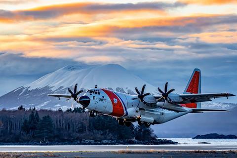 Takeoff HC-130J C USCG