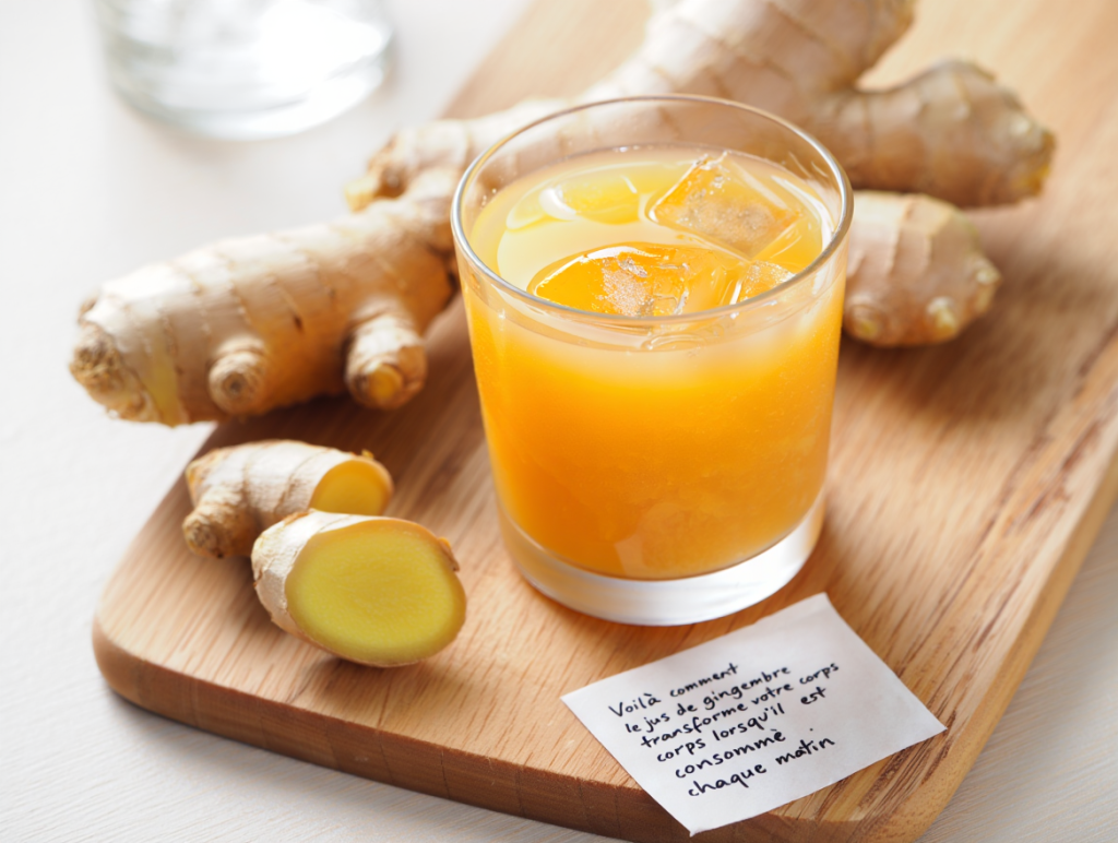 Voilà comment le jus de gingembre transforme votre corps lorsqu’il est consommé chaque matin