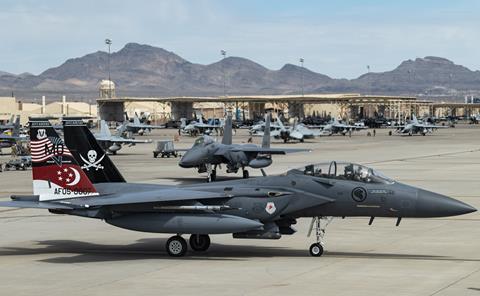 RSAF F-15SG Singapour à Nellis AFB c USAF