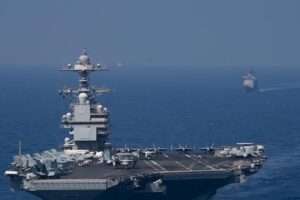Washington commande un porte-avions vers les Caraïbes un jour après le survol du B-1B