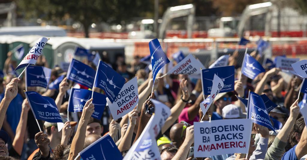 Avec le message « Boeing soutient l'Amérique », un avionneur américain se lance dans l'expansion de Charleston