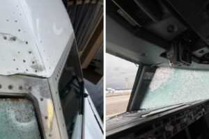 Un ballon météo à haute altitude a heurté le pare-brise d’un United 737 pendant une croisière