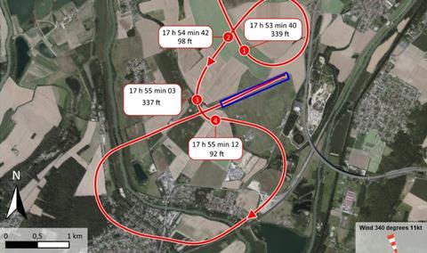F-AZTE map-c-BEA augmenté par FlightGlobal