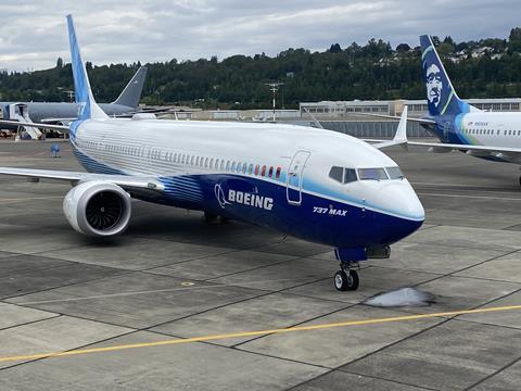 Boeing 737 Max 10 au Boeing Field de Seattle le 14 juin 2022