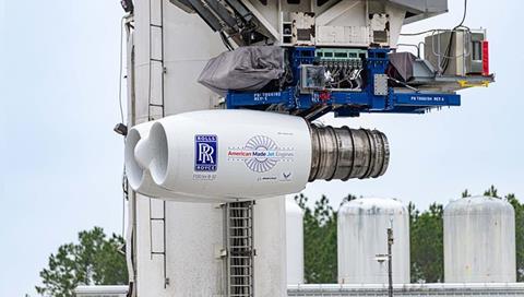 Banc d'essai moteur Rolls Royce F130 c RR