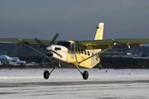 L&rsquo;UZGA effectue le vol inaugural du LMS-901 équipé du moteur domestique VK-800