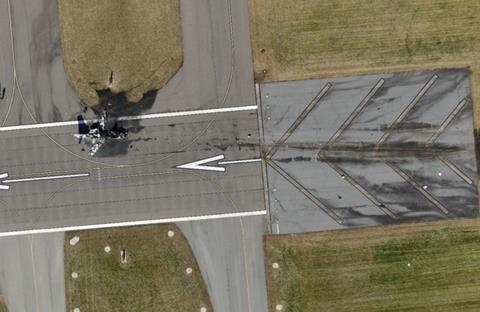 Site de l'épave du crash de Statesville-c-NTSB