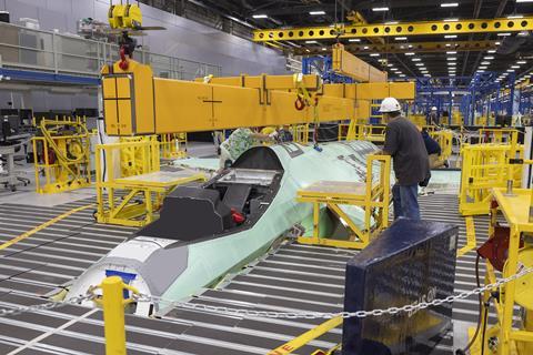F-35 belge en usine