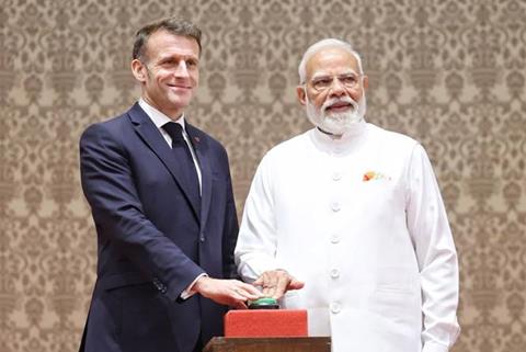 Macron Modi