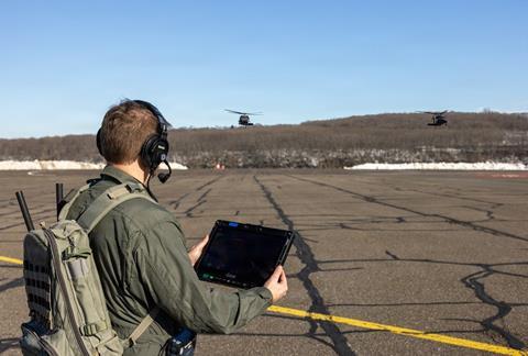 Tablette de contrôle UH-60Mx Black Hawk c US Army